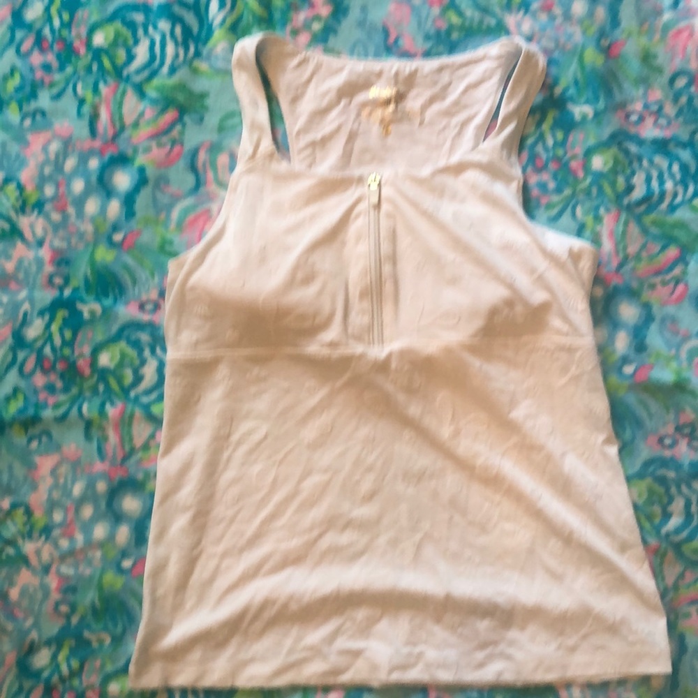 Lilly Pulitzer white tennis top size M